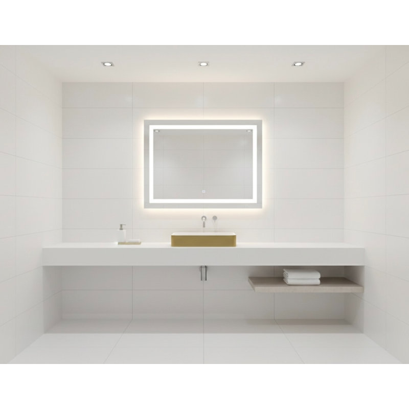 Vast Studio 21.5” L x 13.8” W  Aged Brass/White Rectangular Countertop Vessel Bathroom Sink, Brass/White
