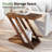 Solid Wood Side Table, Z-Shaped End Table