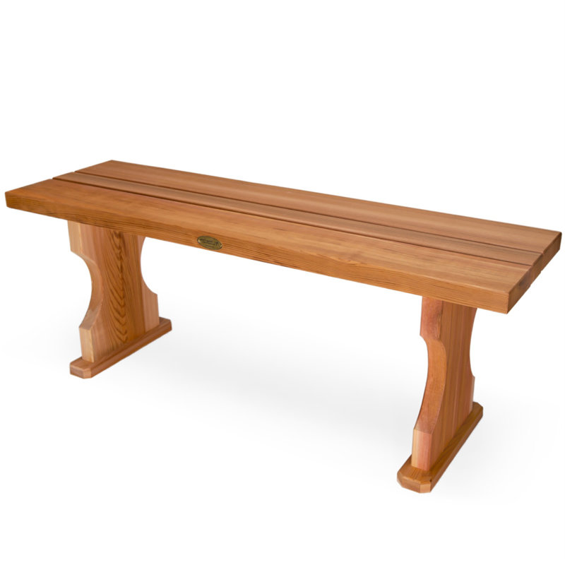 Western Red Cedar 4-ft Backless Bench