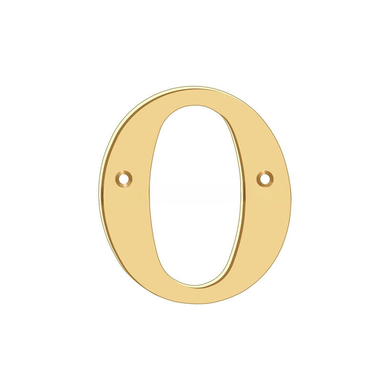 4" H Brass House Letter, S, Lifetime Brass