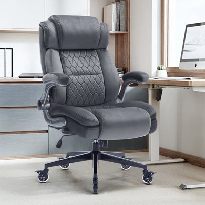Big and Tall  Ergonomic Executive OfficeChair With Adjustable Lumbar Support and Armrest,400LBS
