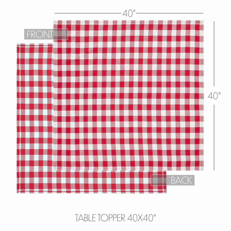 Linge de table à carreaux Annie Buffalo, Rouge / Blanc