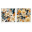 Muelle - Ensemble de 2 collages carrés floraux-101848406-101848408