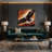 Wildlife Golden Eagle Black Canvas Wall Art