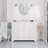 Ronnie 22" D x 35" H Single Bathroom Vanity with White Cabinet and Quartz Countertop-747410082-771233122