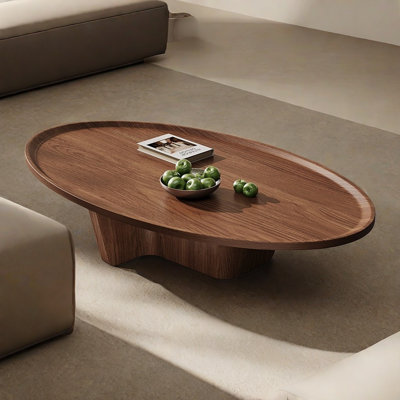 Table de bout rétro en noyer noir