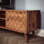 180Cm Solid Mango Wood TV Unit – Medium Oak Finish Large TV Stand With Storage, Rustic Wooden Entertainment Unit, Mid Century Media Console Cabinet, No Veneer, Part Assembled