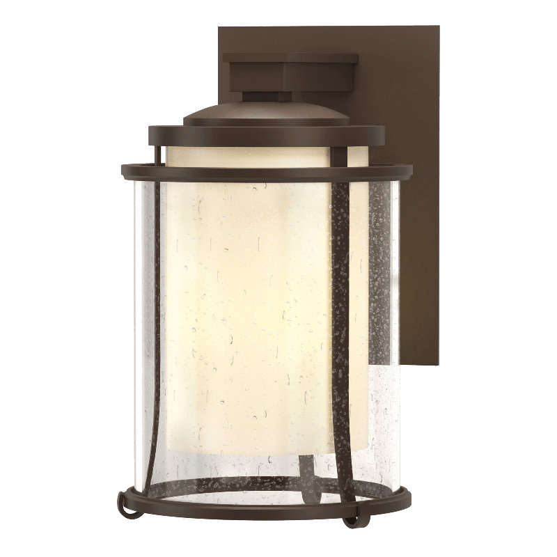 Meridian Outdoor Armed Sconce, 12.7" H x 7.5" W x 8.8" D, White