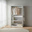 Penderie 32 "en bois blanc avec une tringle