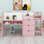 Low Loft Bed With Built-In Desk-1640499985