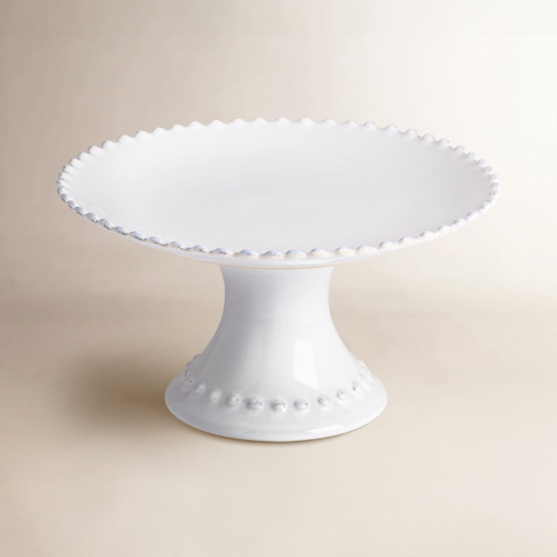 Pearl Stoneware Cake Stand