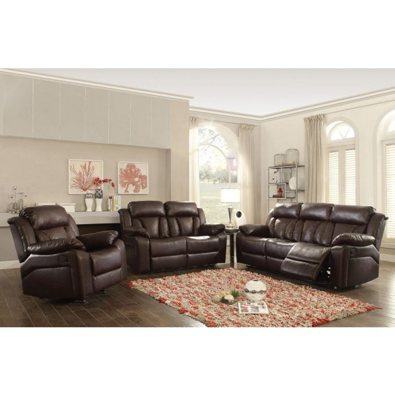 Canapé inclinable Glory Furniture Daria G686-RS, Marron foncé