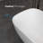 67'' x 29.5'' Freestanding Soaking Solid Surface Bathtub