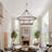 59-Inch Wagon Wheel Chandelier with Adjustable Height