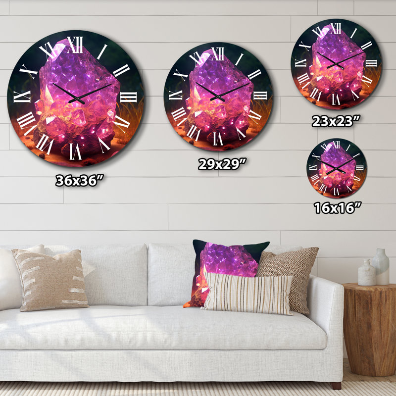 Horloge murale mauve, Moyenne