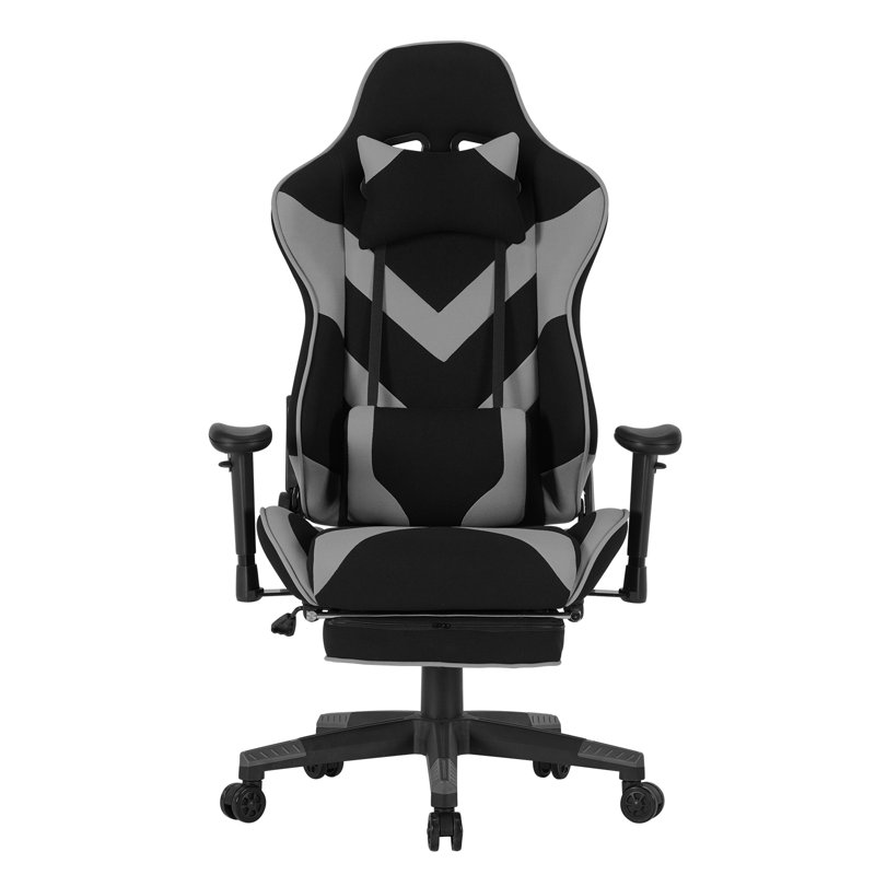 Inbox Zero PC & Racing Game Chair, Grey