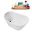 Baignoire autoportante 51 po avec drain interne Streamline-101413118