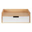 Tablette d'appoint en bois massif avec tiroir Casiano-1302216870