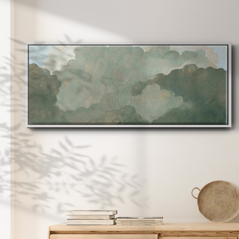 Automne orage I, toile encadrée de qualité supérieure - prête à être accrochée, H 24 po x l 60 po x P 1,5 po