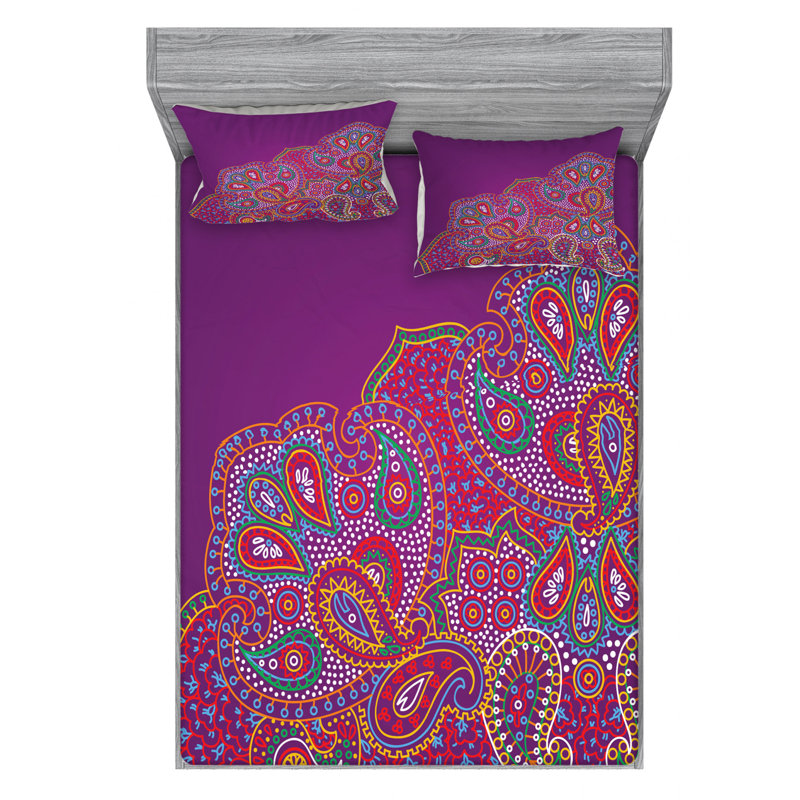 Microfiber Sheet Set, Queen Sheet Set with Fitted Sheet