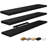 Sorbus Floating Shelves for Wall - Set of 3 Long Floating Shelves for Bedroom, Kitchen, Living Room, Bathroom Shelves, Farmhouse Home Decor - Wall Mounted Floating Shelves - Long, Black-124322116-109748801