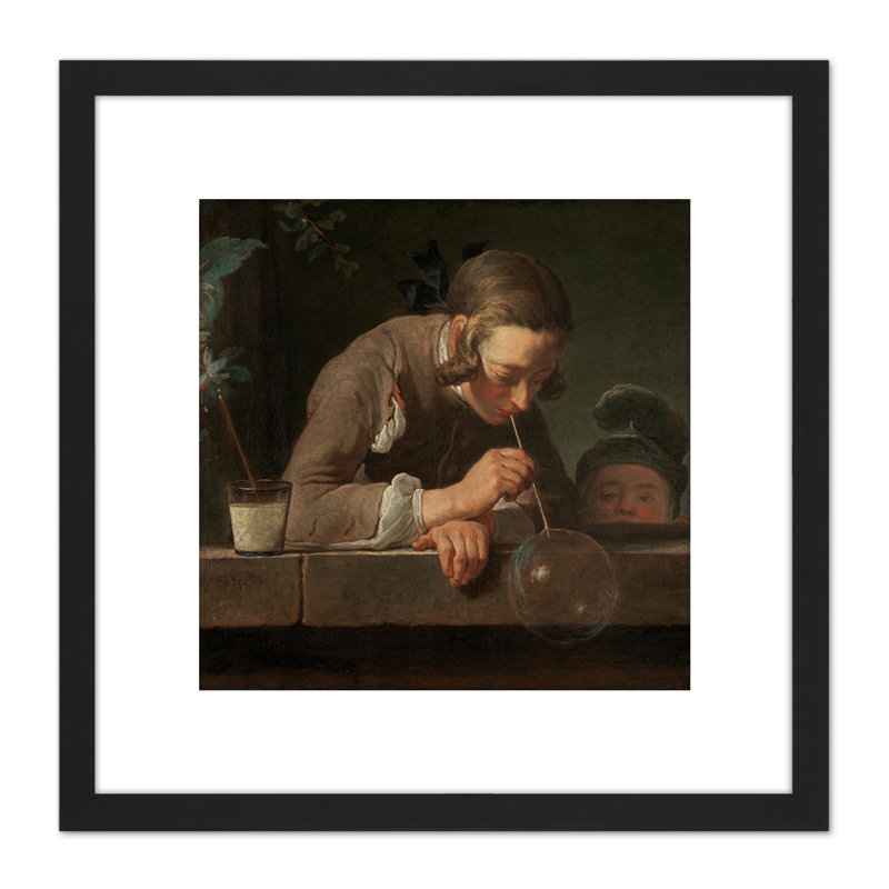 Soap Bubbles by Jean-Baptiste-Siméon Chardin - Single Picture Frame Painting