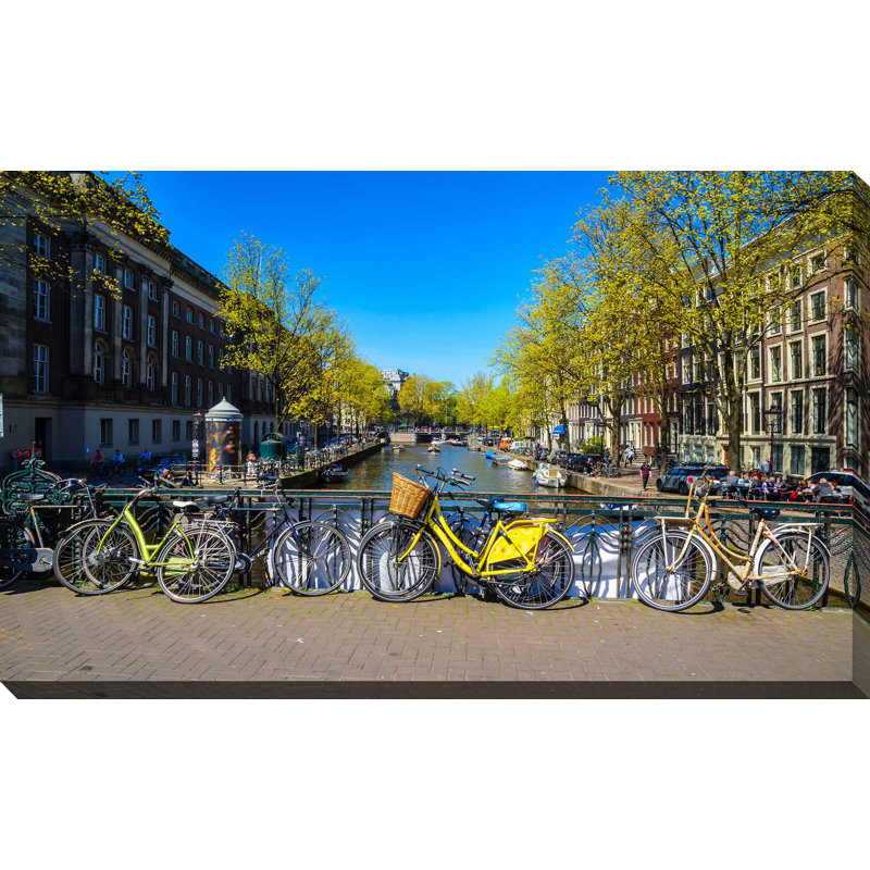 " Amsterdam Bicycle II " by Lawrence Studios, 18" H x 30" W x 1" D