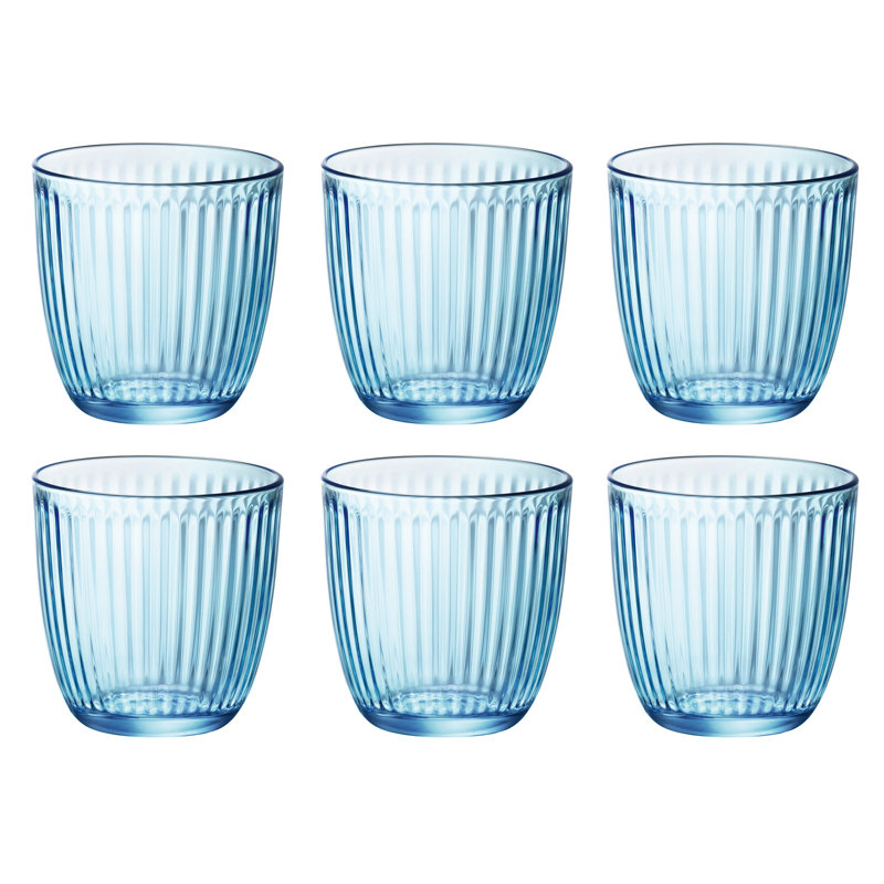 290ml Drinking Glass Set, Blue, 6