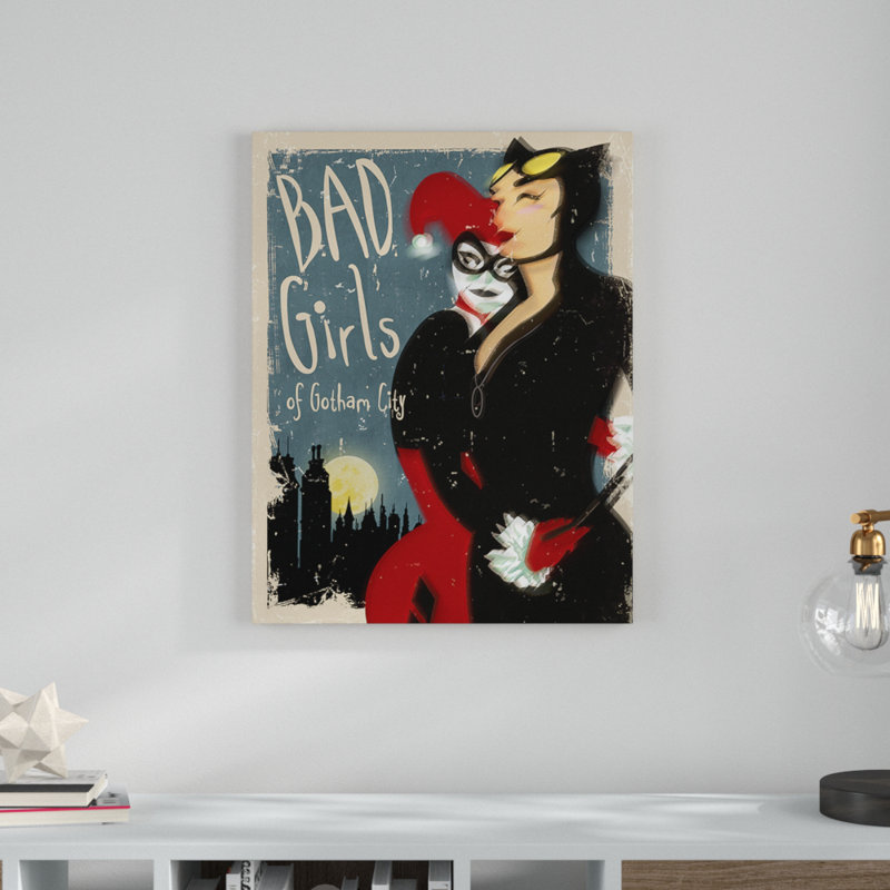 Batman - Bad Girls - Wrapped Canvas Print