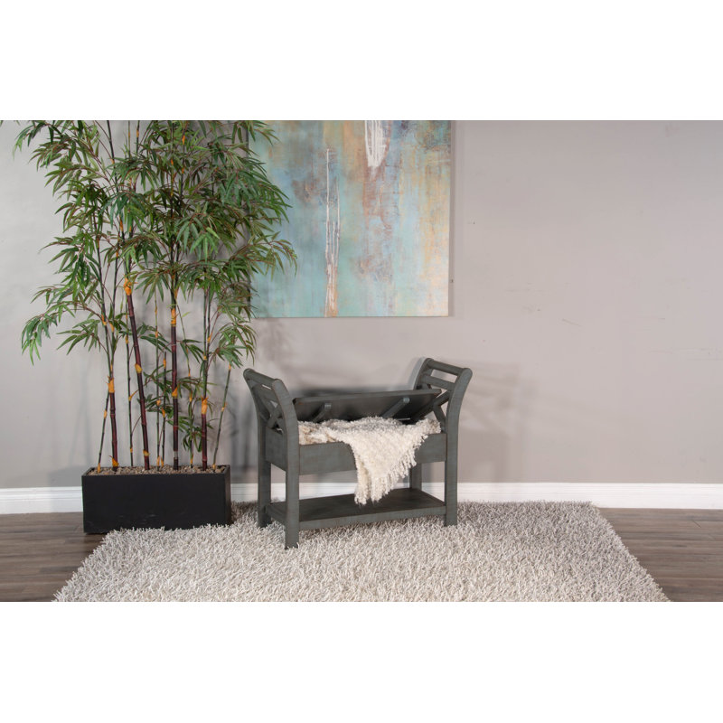 Banc de rangement Afognak, gris