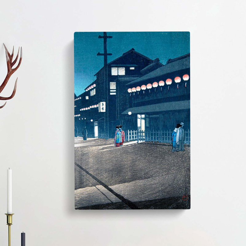 Evening by Hasui Kawase - Wrapped Canvas, 60cm H x 40cm W x 3cm D
