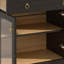 Armoire de bar haute et arquée pour un rangement et une présentation élégants-1292039368
