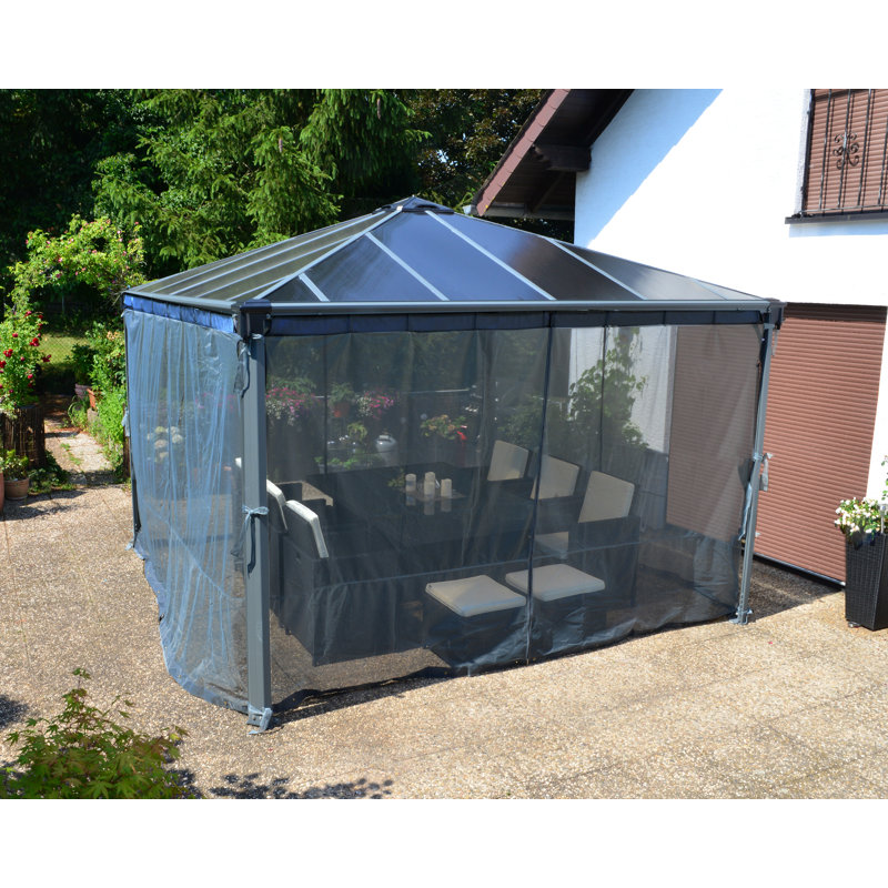 Palram - Canopia Palermo 4300 14' x 14' Gazebo Netting Screen