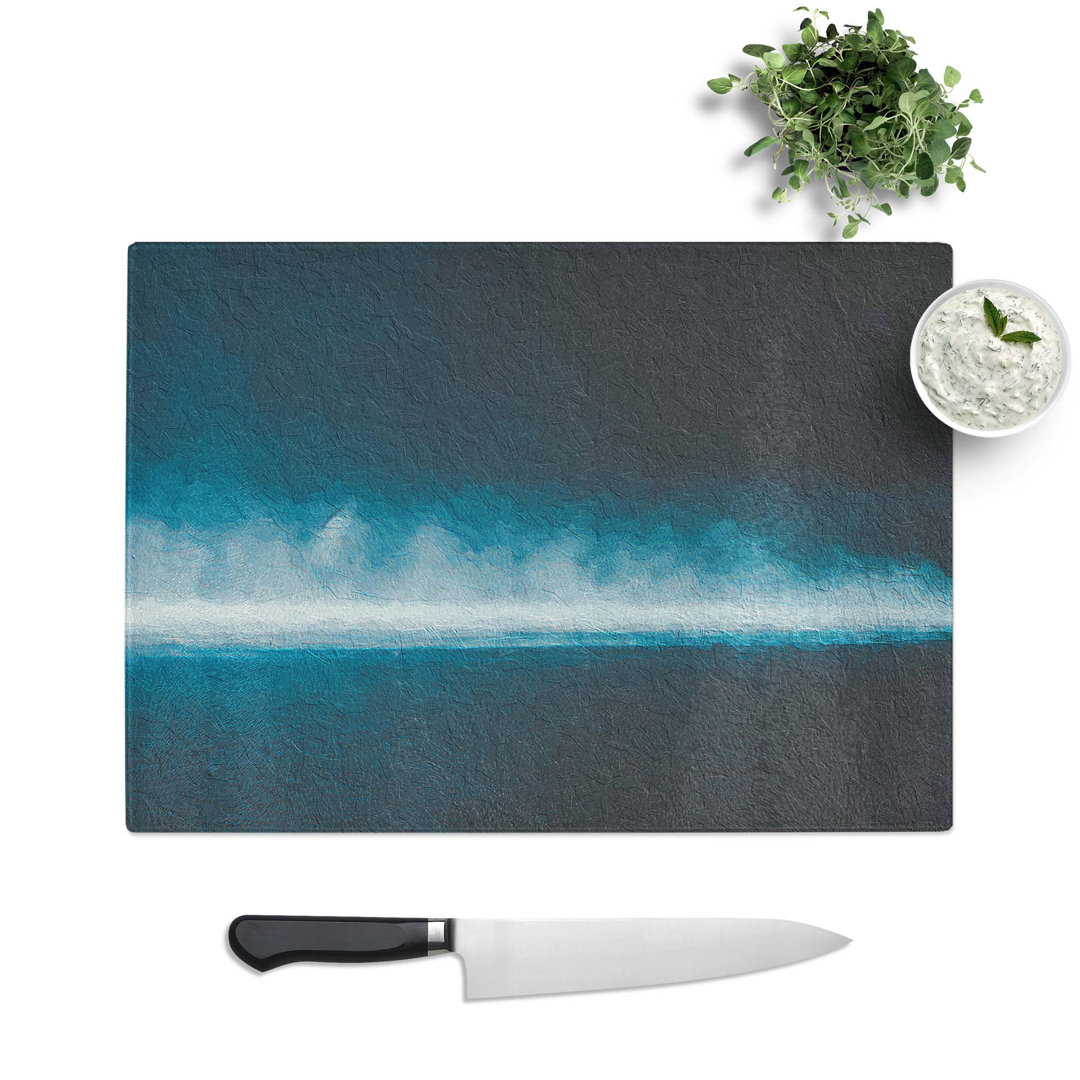 Tempered Glass Rise of the Ocean Chopping Board