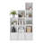Ensemble de bibliothèque modulaire 3 pièces avec rangement Antonino-53012282