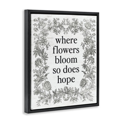 Cadre flottant avec bordure Hope Hope