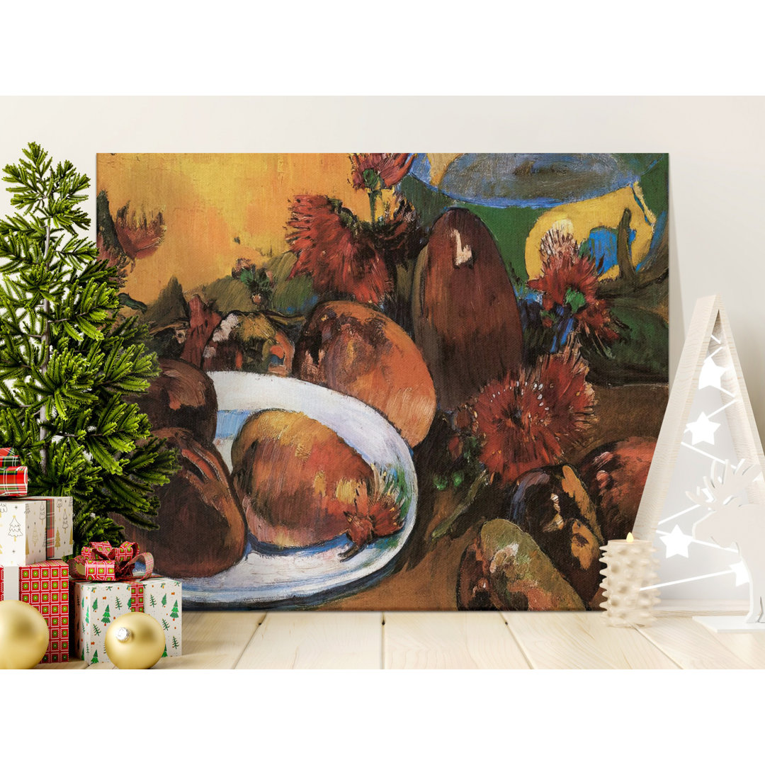 Gauguin Still Life Fruit Flowers Canvas Print