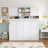84.2" Queen Size Murphy Bed with Storage - Wall-Mounted Space Saving Design