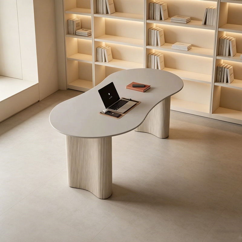 Bureau multifonctionnel en métal Modern Rock, H 29,52 po x l 47,24 po x P 23,62 po