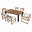 Ensemble 7 pièces de table et chaises de patio-1313473780