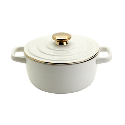 Plat de cuisson en grès de 2 pintes avec couvercle, Danemark Tools for Cooks 