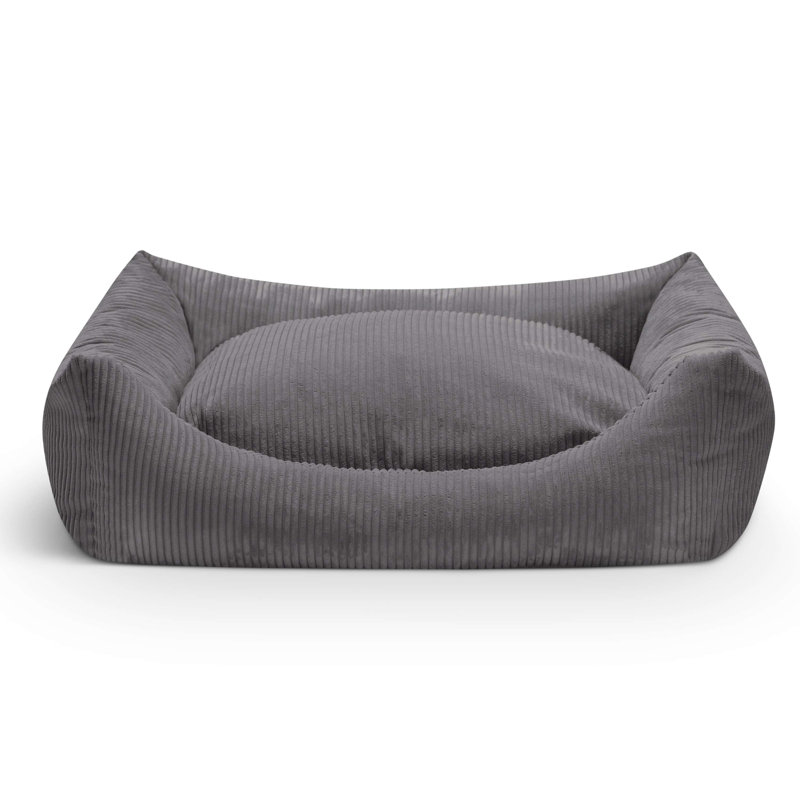 Nairne Polyester Pet Bed, 15cm H x 90cm W x 78cm D, Dark grey