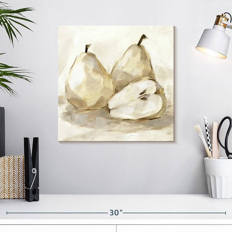 Yarlin White Pear Study I, 16" H x 16" W