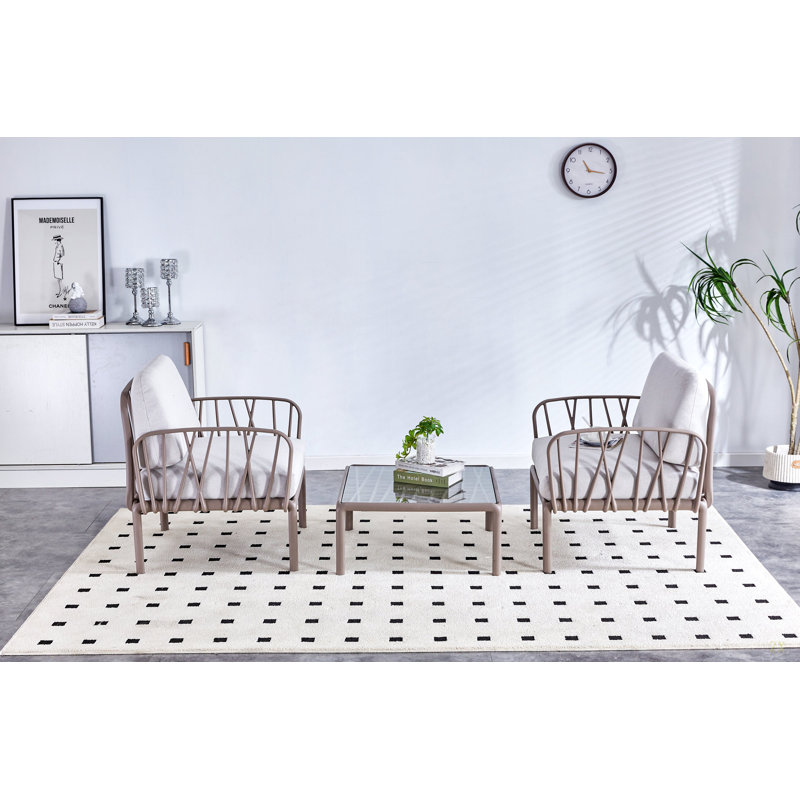 Canapé de jardin pour l'intérieur et l'extérieur avec canapé et coussins moelleux pour l'extérieur