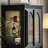 Black Solid + Manufactured Wood+Glass Display Cases