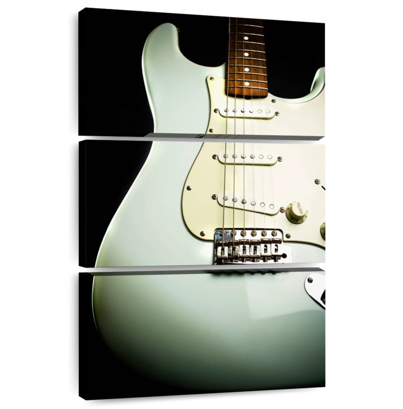 Pearly Rock Guitar, 45" H x 28" W