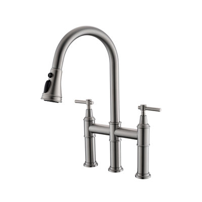 KIKO HOME Pull Down Kitchen Faucet -  KK-AL-0119-BN