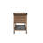 Outdoor Wicker Bar Cart, Patio Wine Serving Cart W/Wheels, Rolling Rattan Beverage Bar Counter Table W/Glass Top For Porch Backyard Garden Poolside Party, Brown