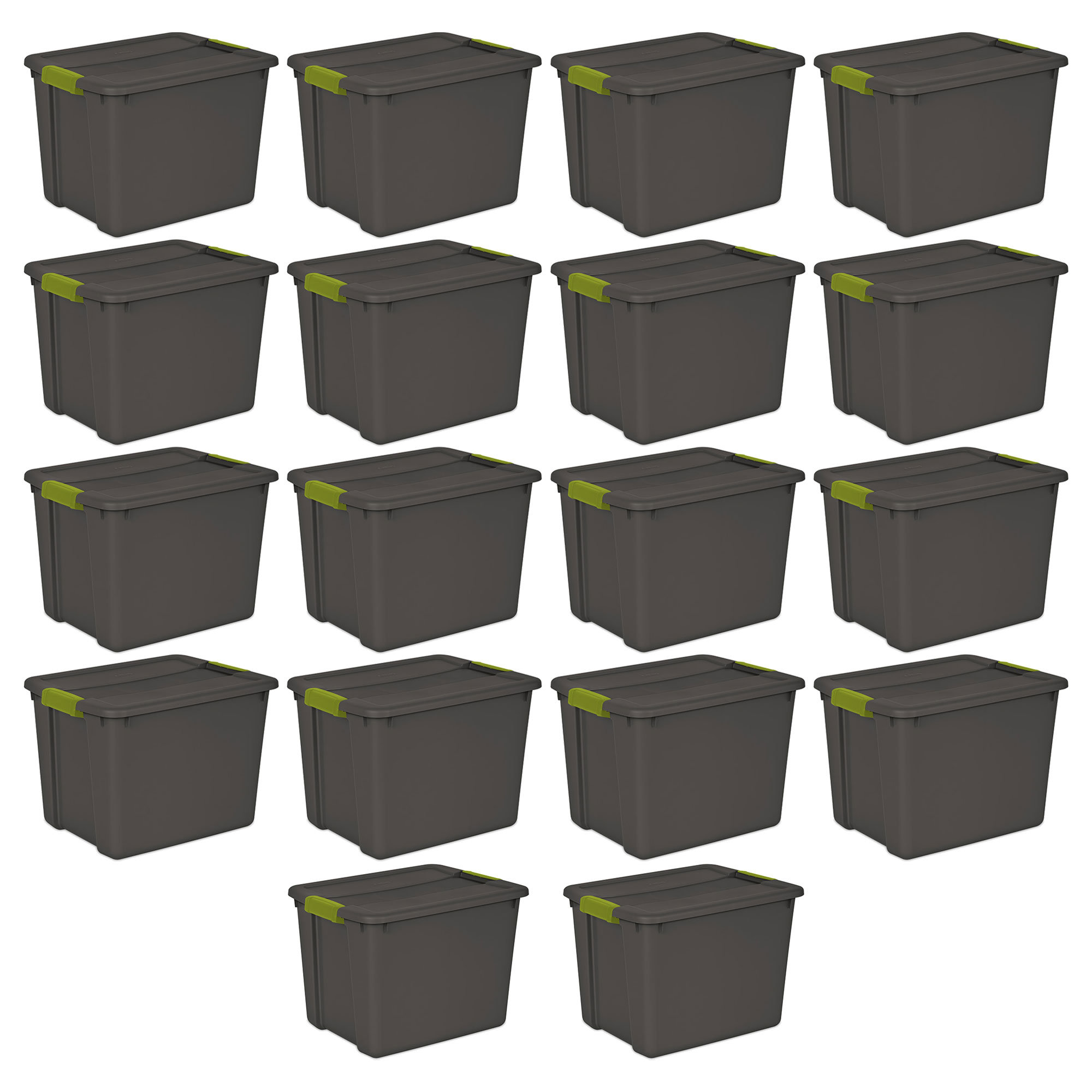 3) Sterilite 50 gal storage totes with lids - Matthews Auctioneers