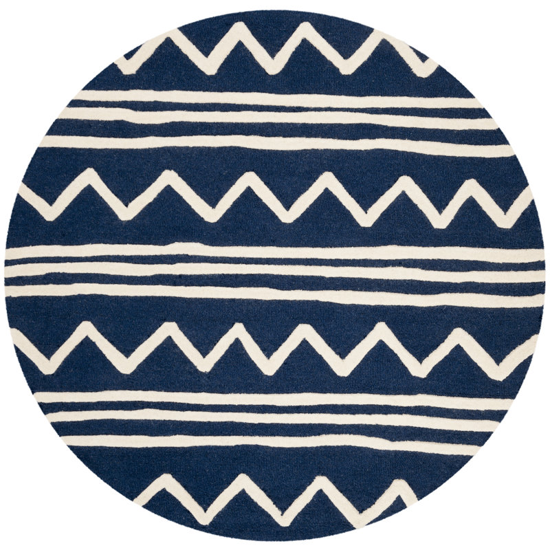 Krystyna Hand Tufted Wool Rug, Round 5'